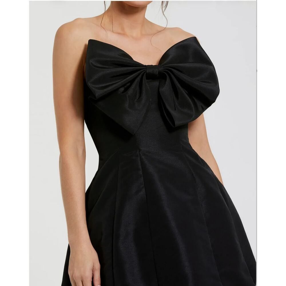 Mac Duggal 49210 Strapless Oversized Bow Fit & Flare Mini Dress Size 2 NWT $298 - Picture 10 of 10